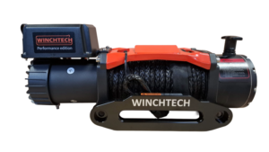 Winchtech 6100KG 6.5PK elektrische lier 12v met draadloze afstandsbediening, touw